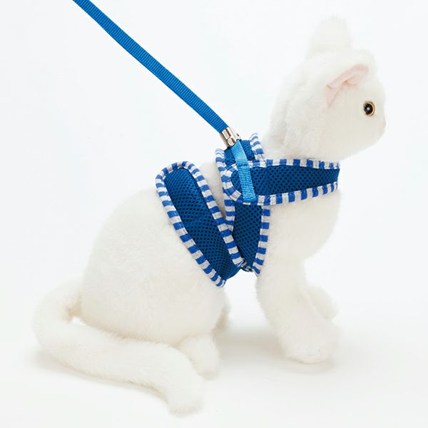 Anycat エニーキャット ハーネス ストライプ M ブルー Anycat エニーキャット ハーネス ストライプ M ブルー