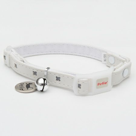 CAT COLLAR キャットカラー クロスレザーカラー ホワイト | ペティオ