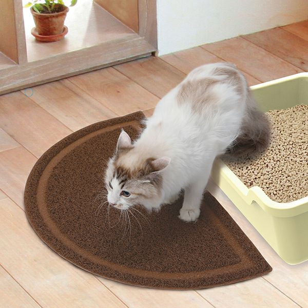 necoco ネココ 猫トイレマット ブラウン | ペティオ オンライン