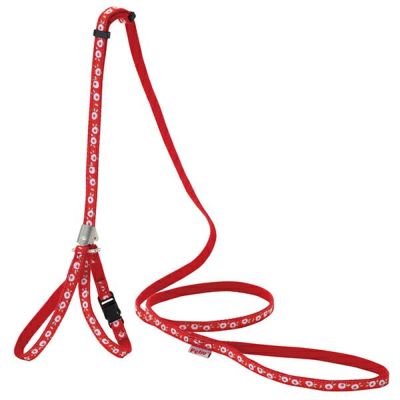 Neko Komachi Harness Lead Tsubaki Red