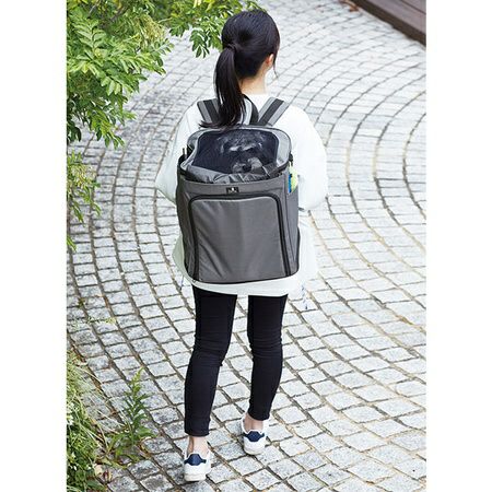 おまけ付新品ペティオPorta 移動や出先でくつろぐリュックキャリーMグレー Porta ポルタ 移動や出先でくつろぐリュックキャリー グレー M