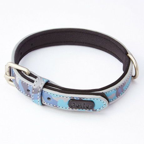 犬用首輪 フラッシュカラー SS 迷彩ブルー | ペティオ オンライン