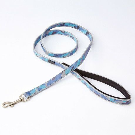 10%OFF！おでかけ特集】犬用引き紐 フラッシュリード SS 迷彩ブルー