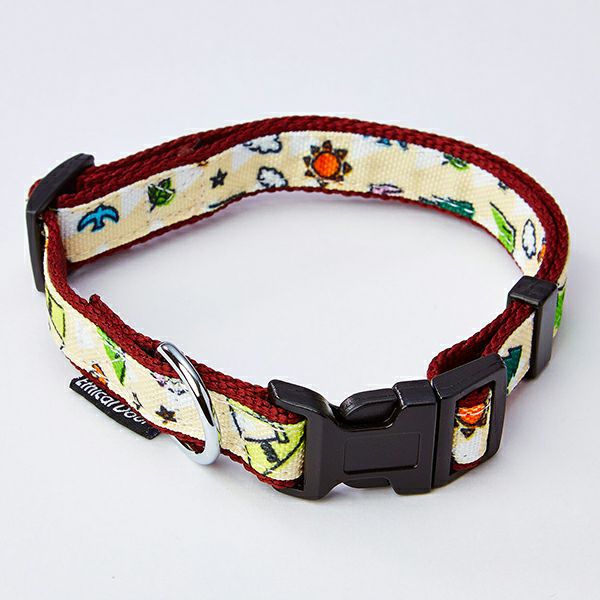 犬用首輪 EthicalDoor エシカルドア 迷彩カラー SS レッド
