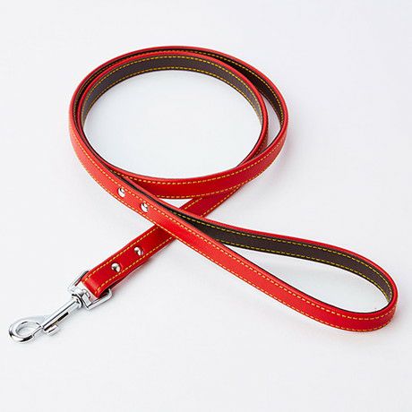 革製品 高級リード Porta ポルタ ソフトレザーリード SS ブラウン | ペティオ