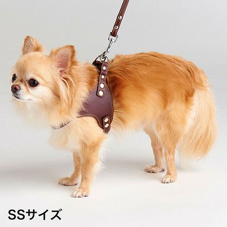 Porta ポルタ ソフトレザーベストハーネス SS ブラウン