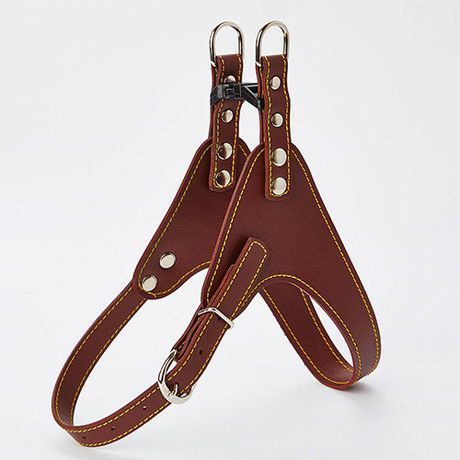 Porta ポルタ ソフトレザーベストハーネス M ブラウン