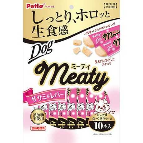 Meaty ミーティ ササミ&レバー 10本入×3個パック | ペティオ