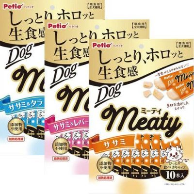 【オンラインショップ限定セット品】Meaty ミーティ ササミ 10本入|ササミ&レバー 10本入|ササミ&タラ 10本入 パック