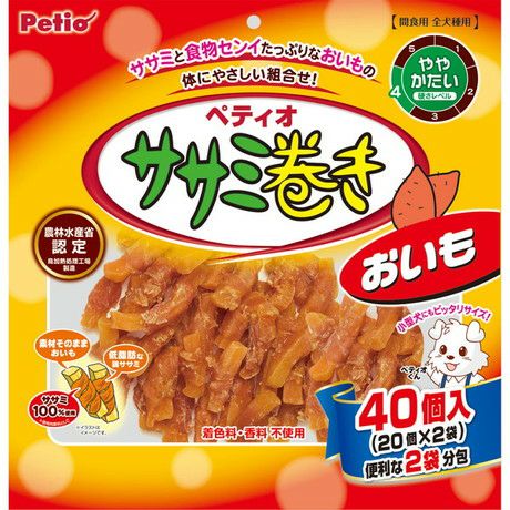10%OFF！スーパーSALE】ササミ巻き おいも 40個入【会員様限定