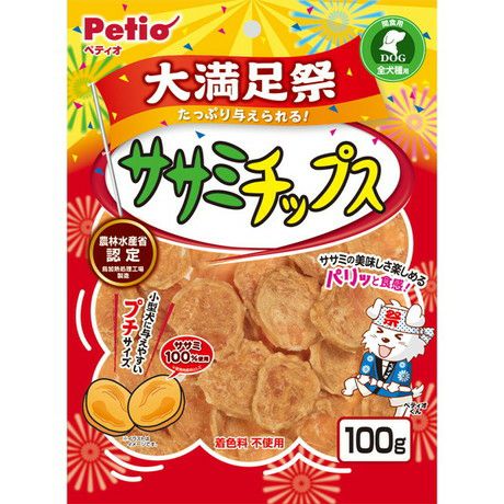 ササミチップス 大満足祭 100g | ペティオ オンライン ショップ本店