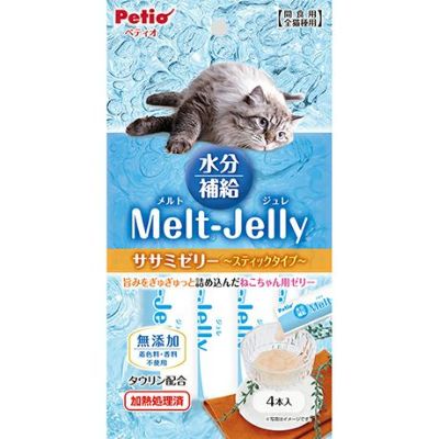 メルトジュレ 水分補給 ササミゼリー スティックタイプ 4本入 | ペティオ オンライン ショップ本店