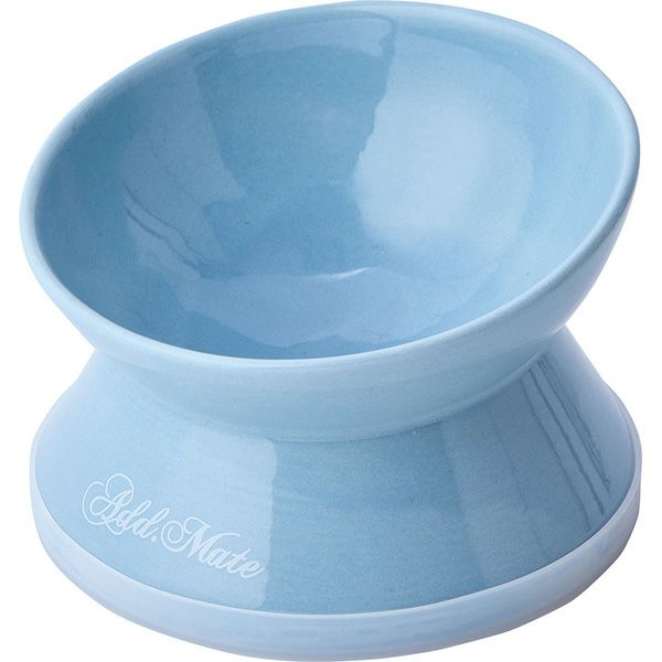 Add.Mate アドメイト 犬猫用食器 手前が低くて食べやすい脚付き食器 S