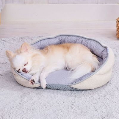 【30%OFF！タイムセール】Add.Mate アドメイト 犬猫用ベッド Cuna ひんやりカウチベッド バニラベージュ【会員様限定】