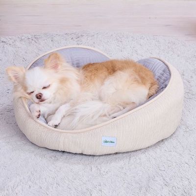【おでかけ特集10%OFF】Add.Mate アドメイト 犬猫用ベッド Cuna ひんやりハートウェーブベッド バニラベージュ【会員様限定】