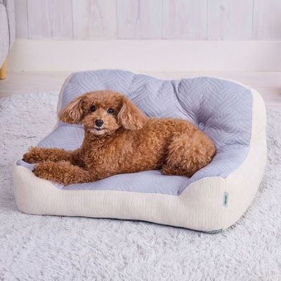 【おでかけ特集10%OFF】Add.Mate アドメイト 犬猫用ベッド Cuna ひんやりラウンジソファーベッド バニラベージュ【会員様限定】