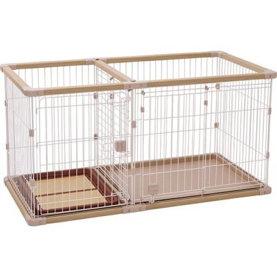 犬用 トイレのしつけが出来る ドッグルームサークルPlus ベージュ ワイド