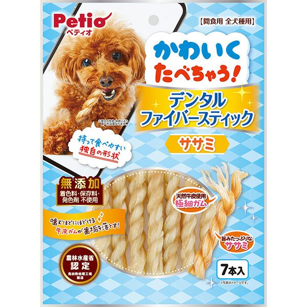 かわいくたべちゃう！ デンタルファイバースティック ササミ 7本