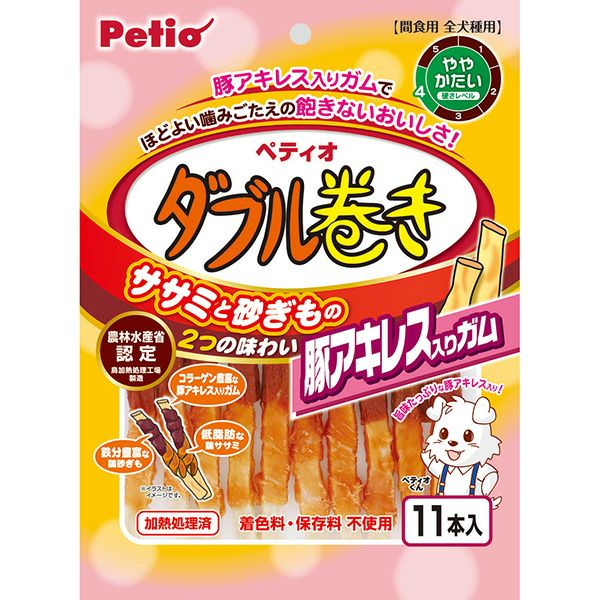ササミ巻き 豚アキレス入りガム 12本入 | ペティオ オンライン