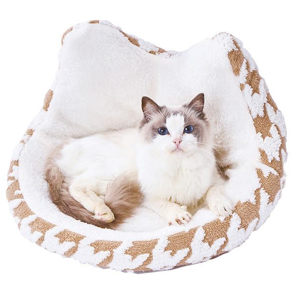 30%OFF！あったか特集】猫用ベッド あったかくつろぎベッド フチ付