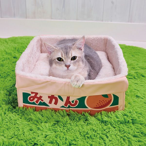 新商品P2倍キャンペーン】猫用ベッド にゃん地直送 ぽかぽかBOX